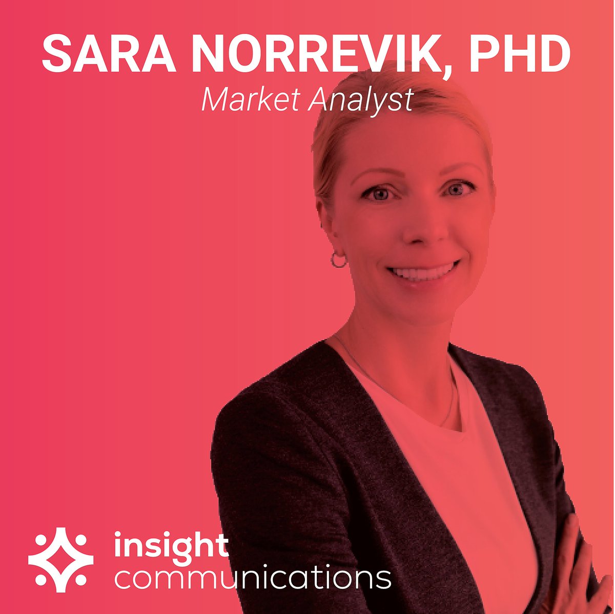 insight_comm1's tweet photo. Featured Team Member: Market Analyst, Sara Norrevik, PhD

Sara is a research scientist who specializes in gathering essential insights from both qualitative and quantitative data. Read more about Sara and the whole team at https://t.co/LDl5BxmK1b https://t.co/SGm5Z0whZN
