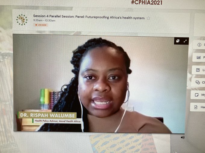 Insightful panel conversations discussing Futureproofing Africa’s health system with amazing moderation of this timely topic by Dr. Rispah Walumbe at #CPHIA2021 

<a href="/AfricaCDC/">Africa CDC</a>