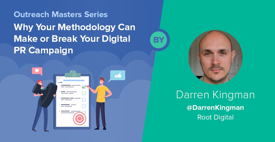 buzzstream's tweet photo. "A great idea gets your foot in the door. The execution is what lands you the link." @DarrenKingman of @RootDigitalUK shows how to put together the rock-solid digital PR methodology that will get you big coverage. 👉  https://t.co/Zm1Q8UY3Gd https://t.co/JDJlTFUc3u