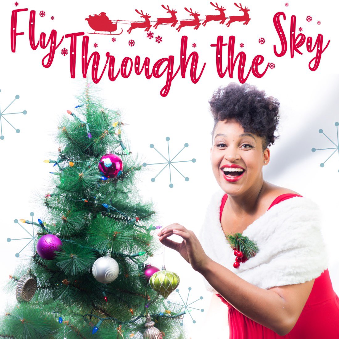 Listen to my new holiday song “Fly Through The Sky” on all streaming platforms NOW! 🎄🦌🎅🏽🎵