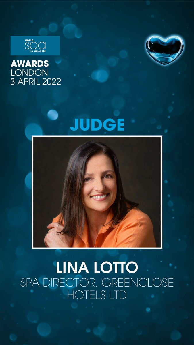 I am delighted to be a Judge for the World Spa and Wellness Awards 2022. The awards is a fantastic platform to showcase your spa and teams. Deadline for entries Thurs 23rd Dec. Only 8 days to go! worldspawellness.com/enter #WSWAwards #WSWAwardsJudge"
