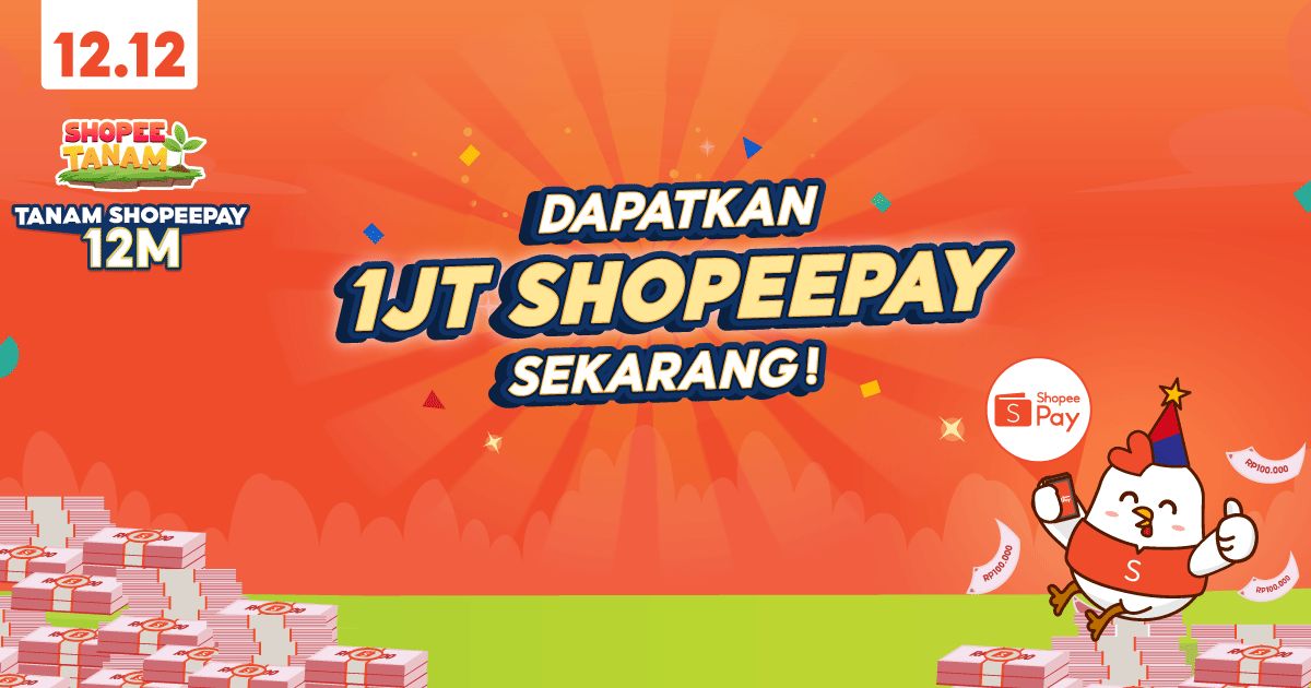 AdeMulya262's tweet photo. Main Shopee Tanam dan Dapatkan 1JT ShopeePay Sekarang! #ShopeeID #GrandYearEndSale #ShopeePromo1212 #TanamShopeePay12M https://t.co/uueFjkmqGt https://t.co/oMFpOOVm3R