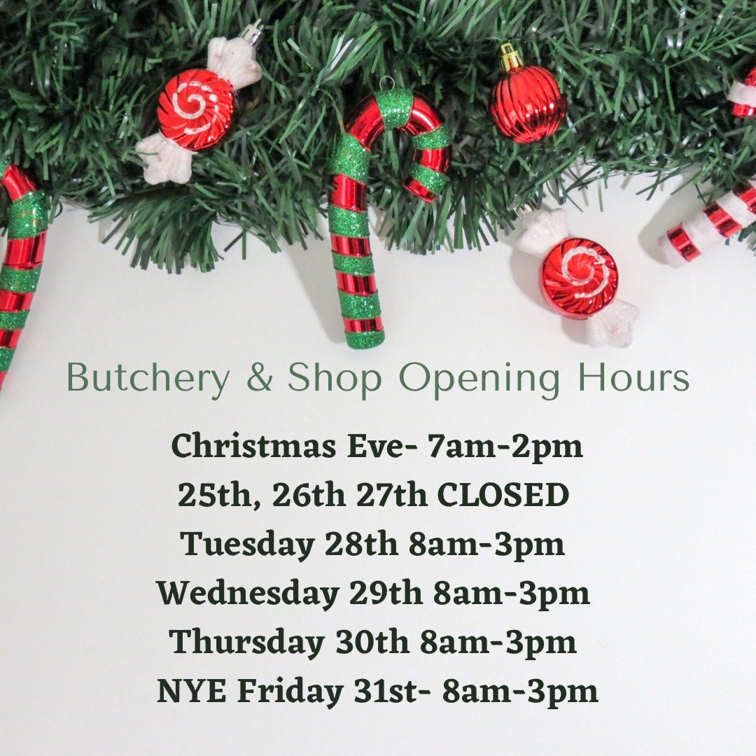 tarrant_beef's tweet image. Our Christmas opening hours! 🎄🎄 #christmas #openhours #farmshop #butchery #dorset
