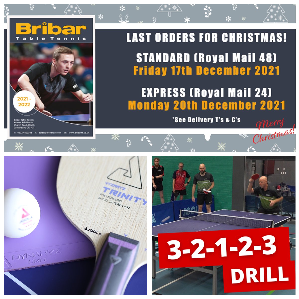 Newsletter Alert – Awesome Gift Ideas!🏓
🎄mailchi.mp/bribartt/dec21
There’s still time to grab great TT gifts! Plus book up for <a href="/topedgett/">Top Edge TT</a> &amp; <a href="/GertsenTT/">Stephen Gertsen</a> St Neots Training Camp in Feb and there’s 2 new @TableTennisTom Coaching Videos… 
Merry Christmas from Bribar! 
#TableTennis