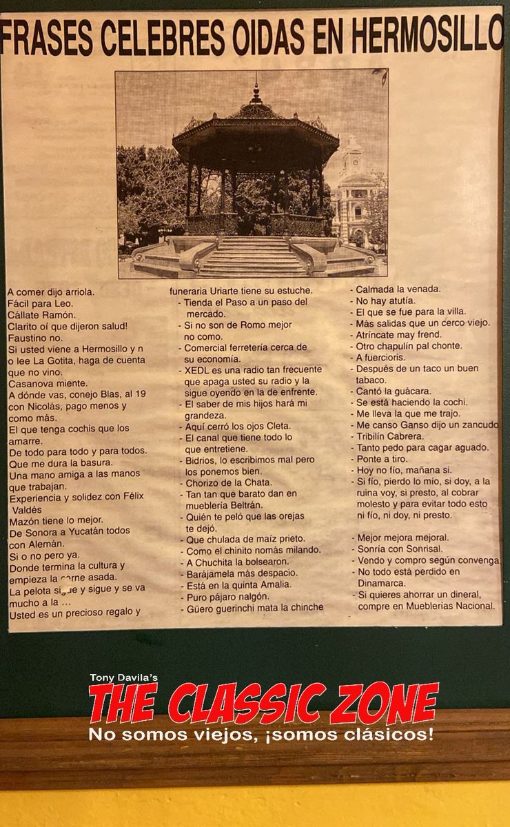 Alguna habrás escuchado por ahí...