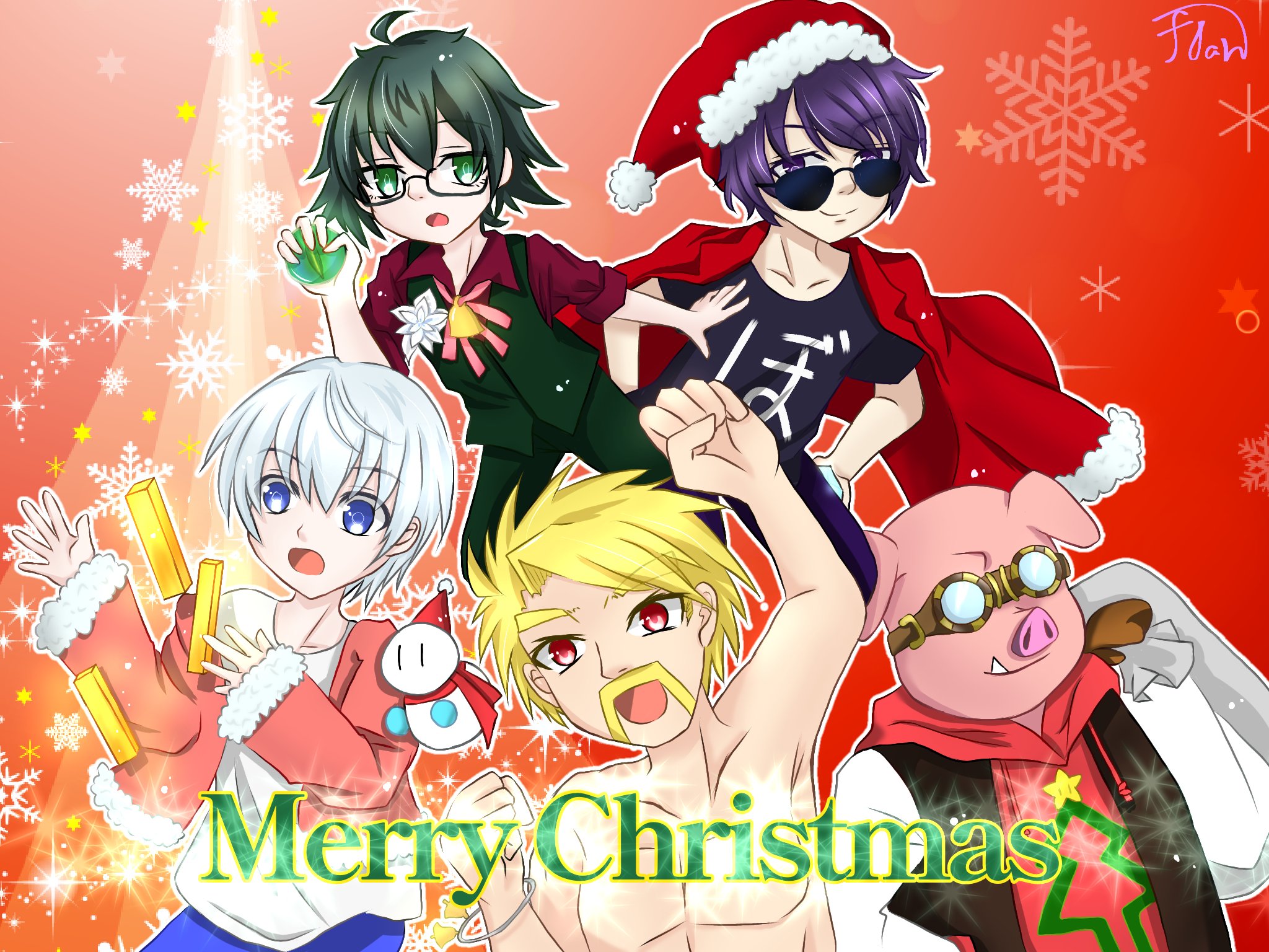 تويتر フランティア على تويتر クリスマスイラスト完成ー みんなの衣装を少しいじっただけだけど W え ドズさん服着てないって ｼ ｯd ˊ皿ˋ ドズル社アート はよ見ろやあ 見るかもわからん 誰でも見れますねぇ ぼんさん何してんすか ド