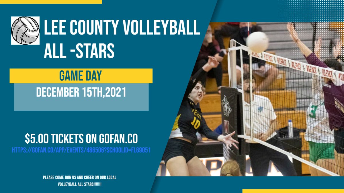South Fort Myers High School is excited to host the Lee County Volleyball-All Stars tonight at 5:30 PM. Come out and cheer on the areas top volleyball players.