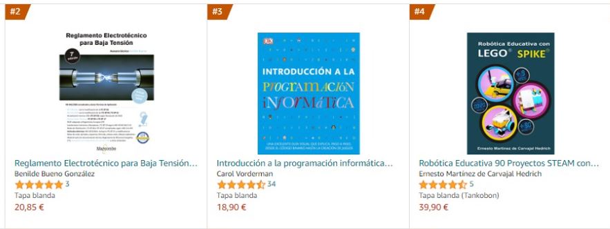 emartinezch57's tweet image. Una vez, muchas gracias a nuestros lectores por llevar uno de nuestros libros a lo más alto del ranking de vendidos en Amazon. En este caso es el de &quot;Robótica Educativa 90 Proyectos STEAM con LEGO SPIKE&quot;.
#LibroLEGOSPIKE #EMCHTechbooks