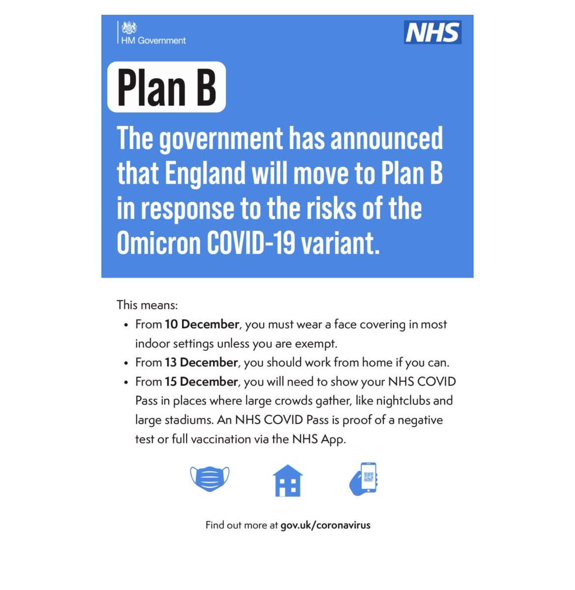 From 15th December, you will need to show your NHS COVID Pass in certain places where crowds gather, like large stadiums.