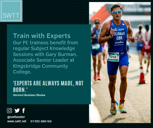 swttexeter's tweet photo. We have one more place for PE for the Class of 2023! Who will be lucky enough to be trained by our fabulous PE tutor? #PE #ITT #getintoteaching #trainwithexperts https://t.co/GWvJgxYCnw