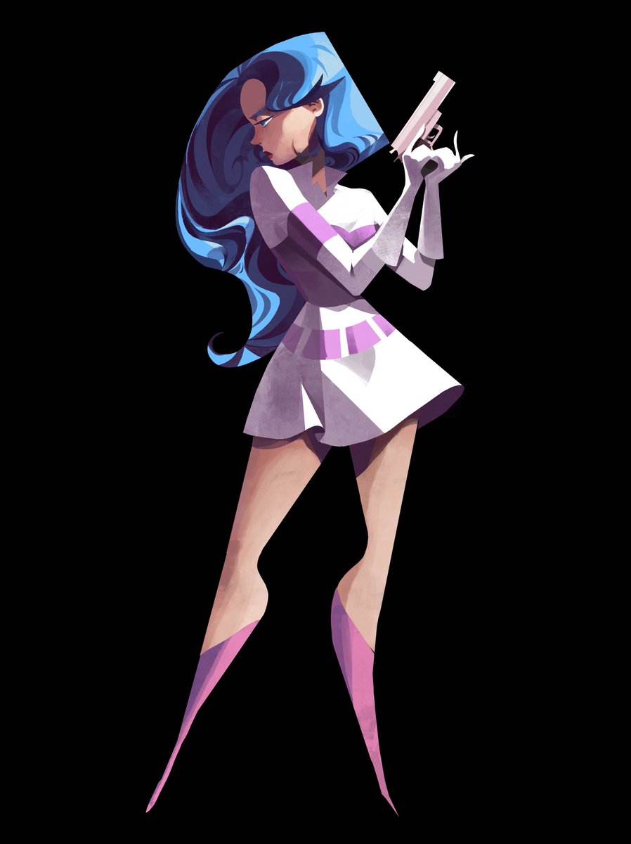 Did a little fun commission of this fun gal! Thanks <a href="/ZeroPointAlan/">ZeroDotAlan</a> for the permission to post! Commission open~ #illustration #animation #commissionsopen #digitalart