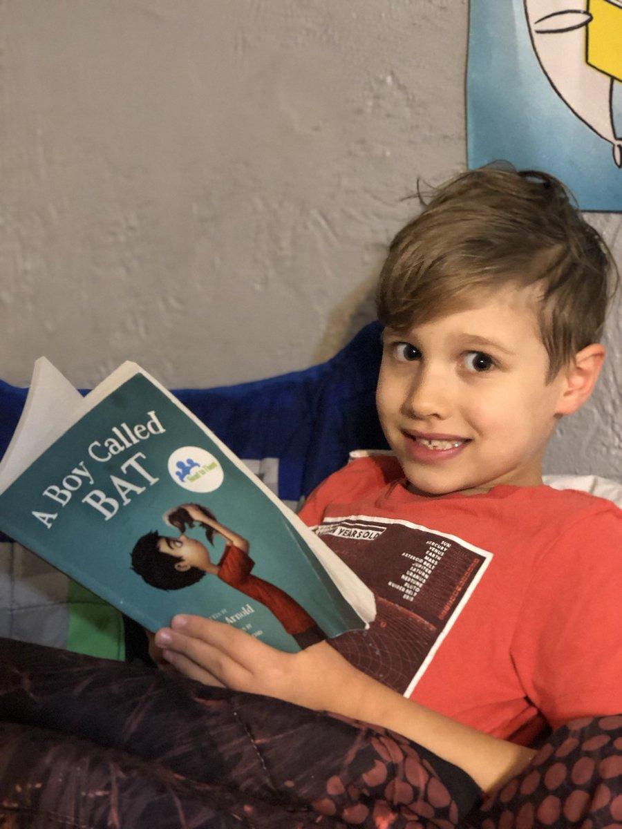 Yesterday we announced the winner of our family prize pack! Thanks to ‘A Boy Called Bat’, our school was united from the teachers, to the students and families! Congrats to this Tiger and his family 💚 #oneschoolonebook @ElanaKArnold