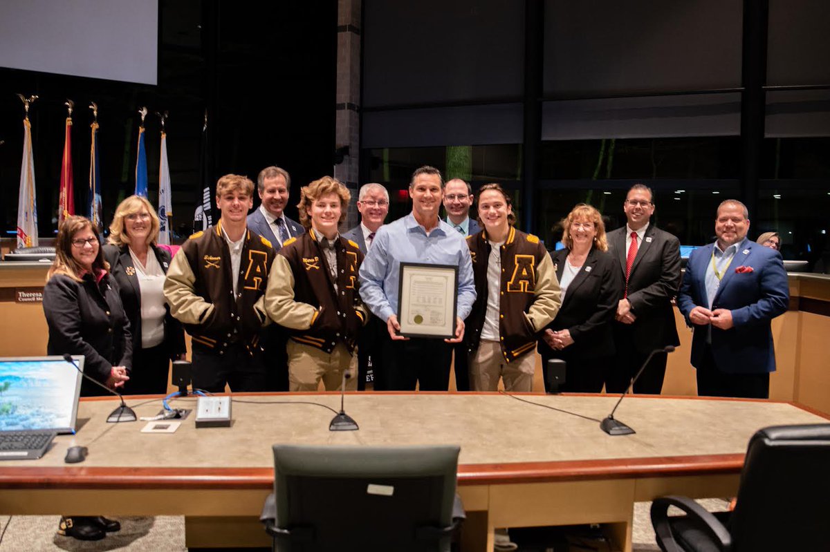 Proud to honor Coach Patritto and the <a href="/AHSHighlanders/">Adams High</a> Varsity Football team on their amazing season this year as they finished the state runners up in division 1. Well done boys! <a href="/RochesterHills/">Rochester Hills</a> <a href="/athletics_adams/">Rochester Adams Athletics</a> 
#ProudOfOurHighlanders!