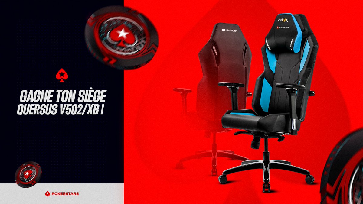 C'est bientôt Noël !❄️

Pour l'occasion, on a décidé de vous gâter en vous faisant gagner une chaise gaming Quersus V502/XB !

Pour participer :
▶️ Like &amp; RT ce tweet
▶️ Follow <a href="/DoigbyTV/">DoigbyTV</a> &amp; <a href="/PokerStarsFR/">PokerStarsFR 🔞</a> 

TAS et prochain concours le 18/12 💙