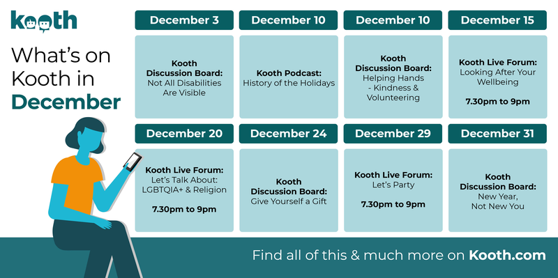 Don't forget to join in to #Kooth's live discussion forum tonight. It's all about looking after yourself and your wellbeing throughout the winter. Sign up or login ready for 7:30pm at kooth.com