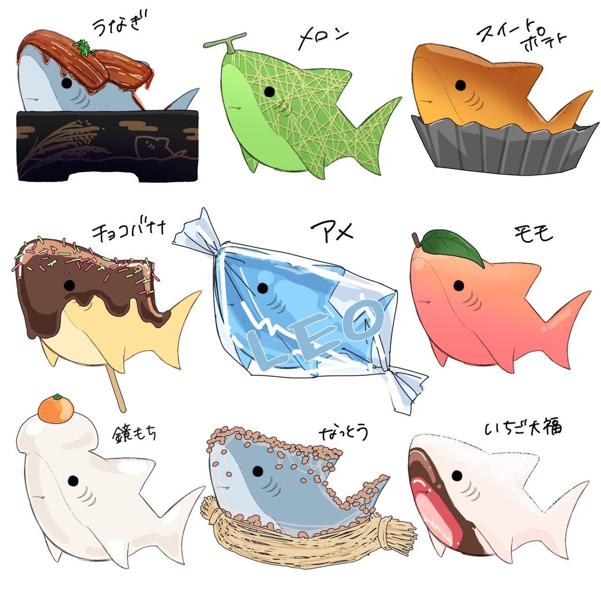 『食べ物×サメ』2 