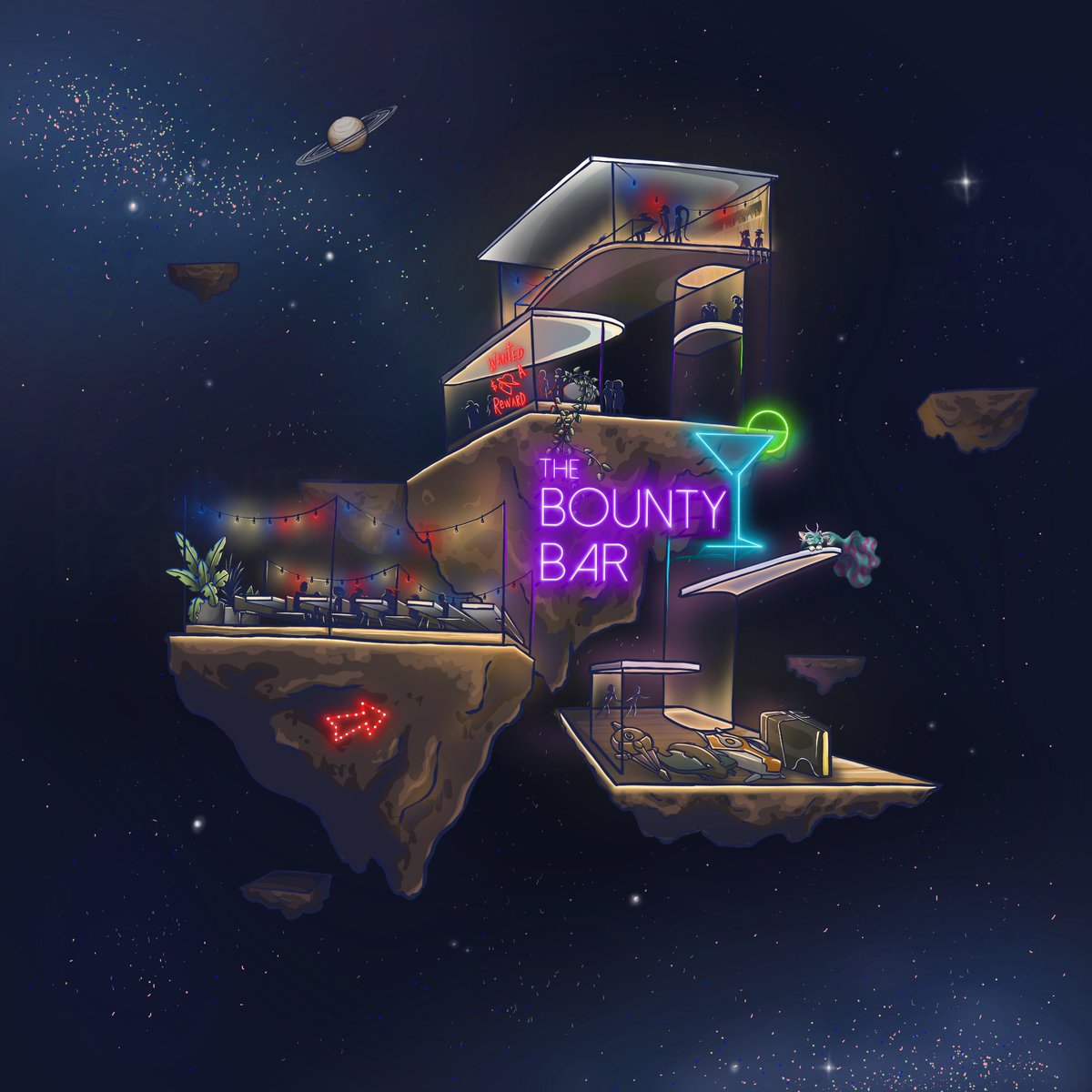 1) GM <a href="/staratlas/">Star Atlas</a>! To celebrate the release of the minigame we would like to share with the community the final design of The Bounty Bar 🍻, and give away 1 OpalJet 🚀and 1 PX4 🚀. To enter:
- Follow
- Retweet
- Comment what you think about the design!
Ends tomorrow!