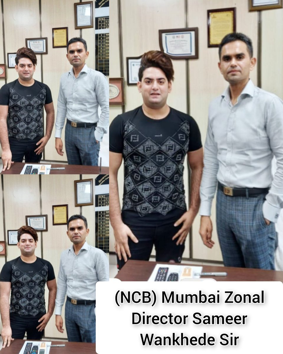 AllIndiaTagNew1's tweet photo. 💐❤️ Great Meeting With (NCB) Mumbai Zonal Director Sameer Wankhede Sir 💐❤️ @sameerwankhed7 #SameerWakhende https://t.co/9kKDHT8bg5