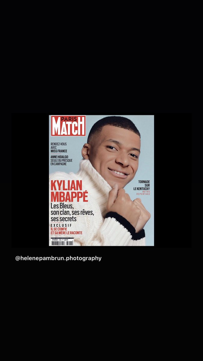 This week in @ParisMatch :) #KylianMBappé ⚽️✨♥️