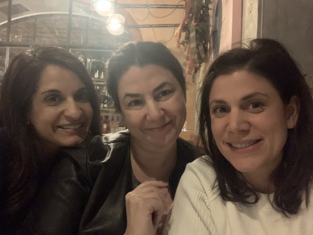 Together again❤️. I miss working with these two but am grateful to have their friendship <a href="/Jen_MacDougall/">Jennifer MacDougall</a> <a href="/BindiTatla/">Bindi Doshi</a> #firstcolleaguesnowfriends.