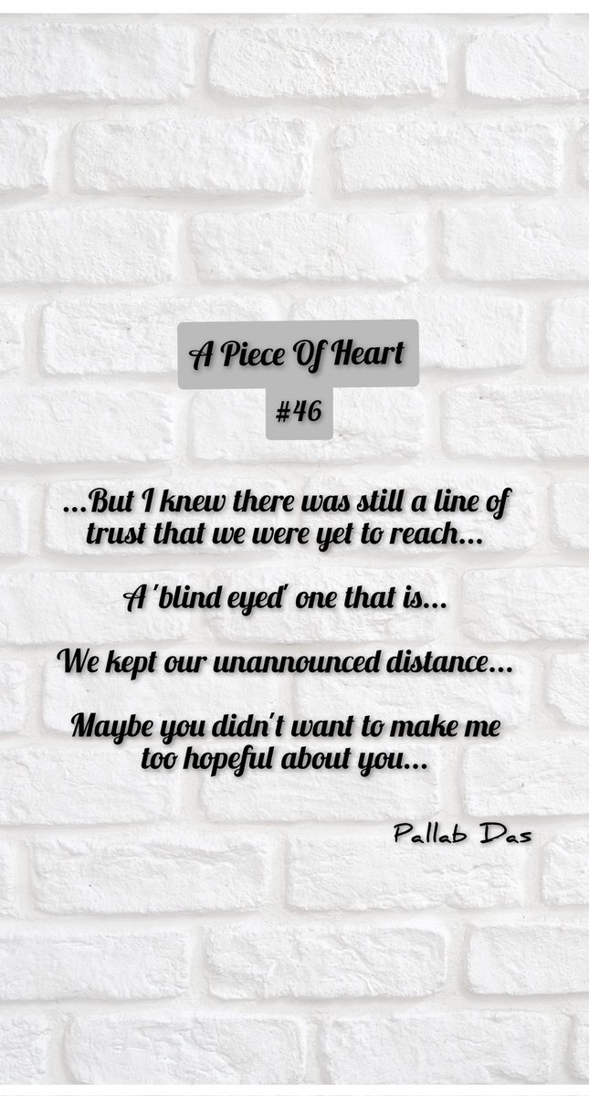 Pallab0309's tweet photo. Heart Says # 46

Hello Friends,

This is a portion from my book 'A Piece Of Heart'...

I will try and pick lines from each chapter and keep posting them...

Please do share if you like reading it ... 📙📖📙 https://t.co/AewIihaM7K