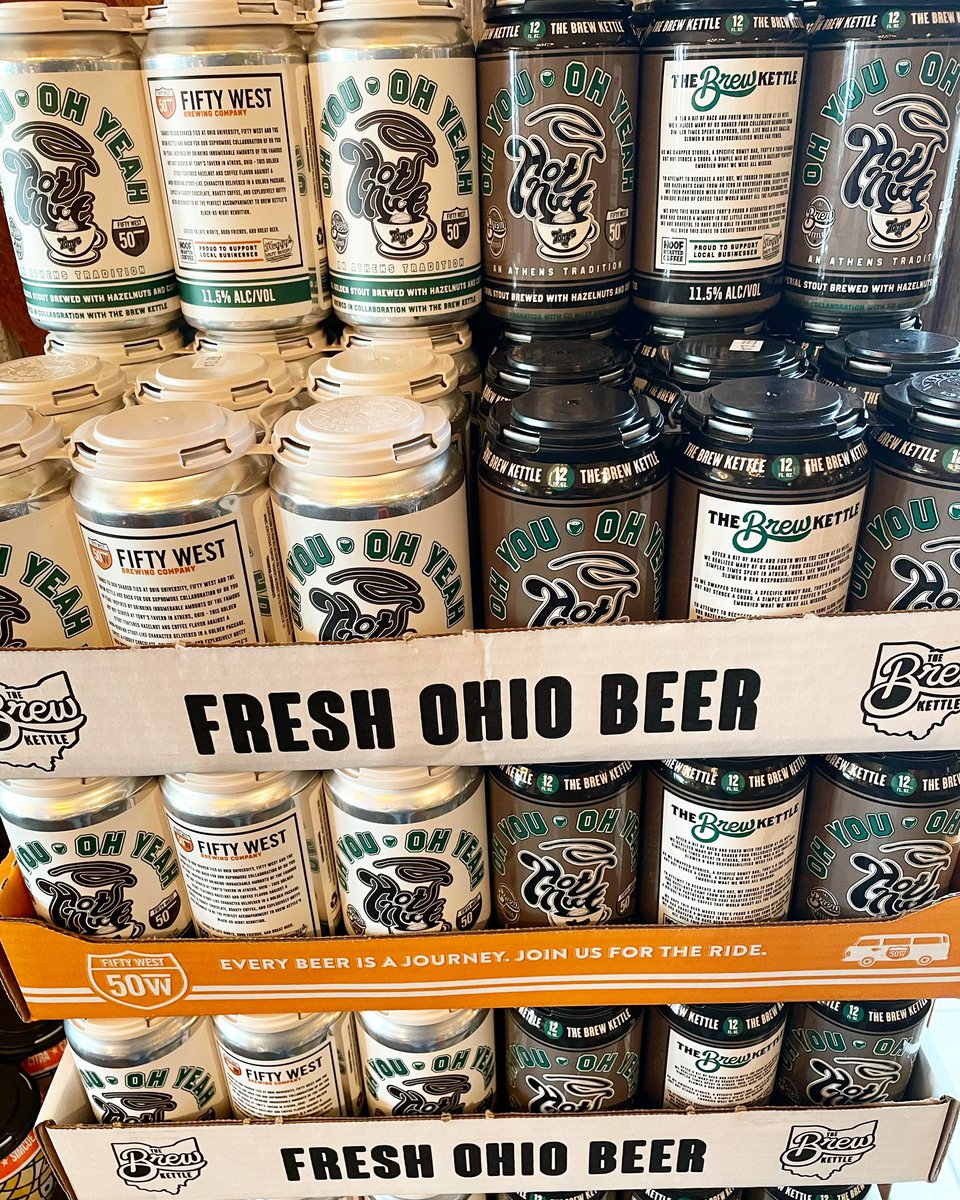 barrelhousetap's tweet photo. Youโve been calling and asking when the hot nut beer will be here, well itโs here, while it lasts!! @FiftyWestBrew and @brewkettle collaborated again this year on Oh You Oh Yeah, this year with two versions!! #beer #ohiobeer #craftbeer #hotnut #dayton #ohio #Daytonlovesbeer https://t.co/BXiMubWGg6