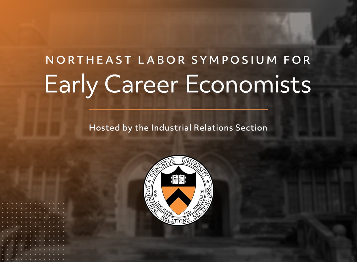 Princeton Economics (@princetonecon) on Twitter photo Monday 12/20 is the last day to submit a paper to the NLS-E conference, hosted by the Industrial Relations Section & organized this year by <a href="/cqcampos/">Chris Campos</a>, <a href="/NataliaHEmanuel/">Natalia Emanuel</a>, <a href="/emma_k_h/">Emma Harrington</a>, & <a href="/Tianyi91/">Tianyi Wang</a>. Find more details here & reach out to the organizers with Qs: irs.princeton.edu/events/2022/nl… Monday 12/20 is the last day to submit a paper to the NLS-E conference, hosted by the Industrial Relations Section & organized this year by <a href="/cqcampos/">Chris Campos</a>, <a href="/NataliaHEmanuel/">Natalia Emanuel</a>, <a href="/emma_k_h/">Emma Harrington</a>, & <a href="/Tianyi91/">Tianyi Wang</a>. Find more details here & reach out to the organizers with Qs: irs.princeton.edu/events/2022/nl…