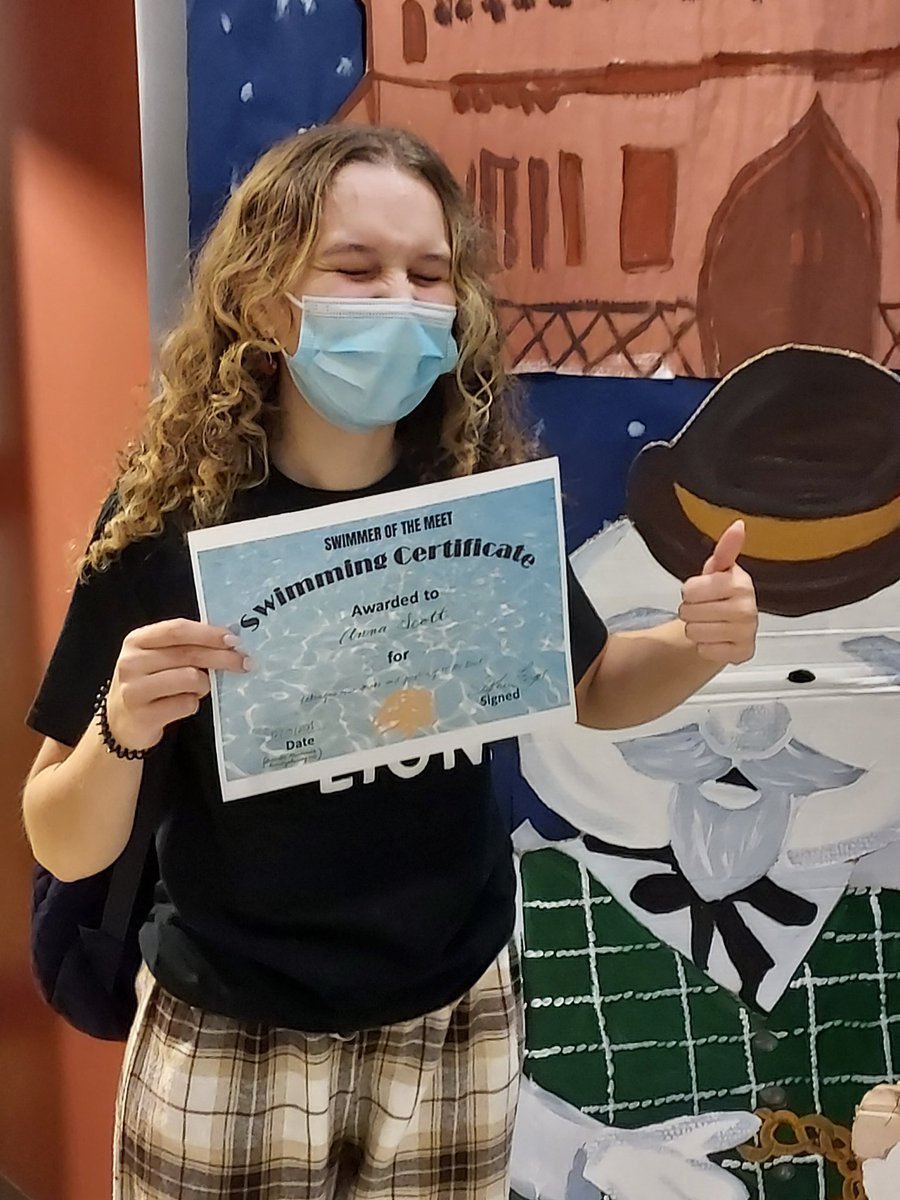 Swimmer of the meet, Anna Scott, and a win over St. Charles West and Duchesne.