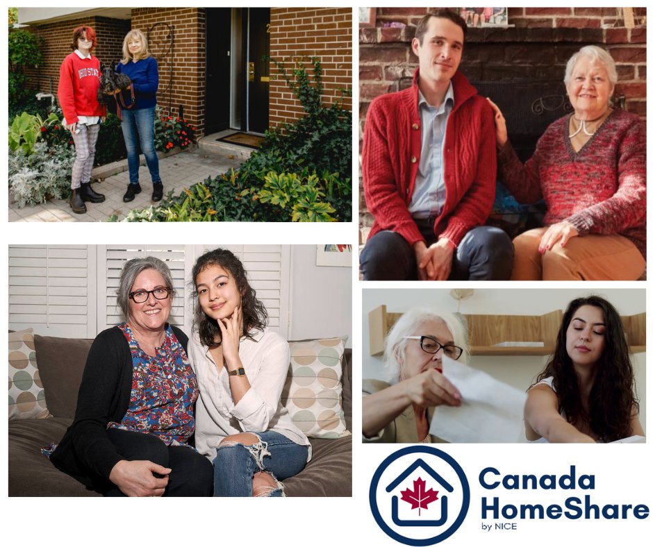 Intergenerational housing is a great opportunity for those looking to experience a different way of living. Here is a glimpse of some of our students and homeproviders who have thrived together in the Canada HomeShare Program. 
 #intergenerationalhousing #thrivinginplace