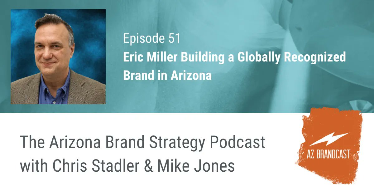 azbrandcast's tweet photo. Eric Miller, President of PADT a global provider of numerical simulation, product development, &amp; 3D printing services joins the AZ Brandcast to talk about building a globally recognized brand right here in Arizona.

Tune in to today's episode here: https://t.co/lVYpY7f07R https://t.co/vxOUeINDHF