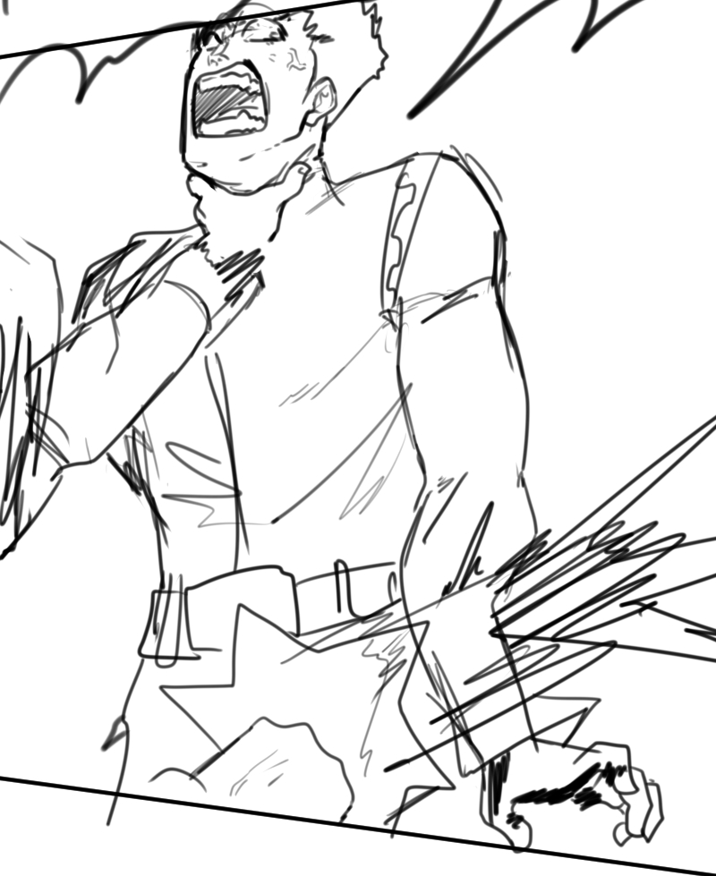 fun fact, kai was originally gonna have his left arm stabbed by seno and Kenny then tortured towards the end of the Kidnapped arc. we took it out because it didn't leave kai many options to get him to the plot twist later on 