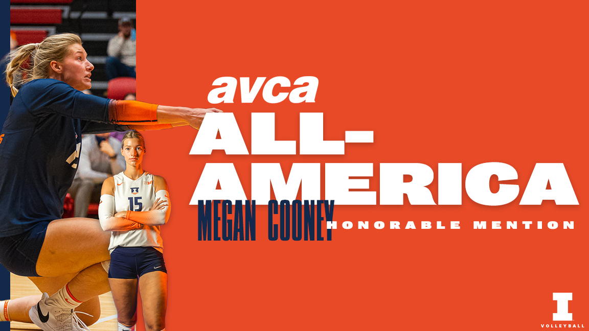 Add AVCA All-America Honorable Mention to <a href="/meganCooney/">Megan Cooney</a>'s resume. 

#Illini | #ItsHome