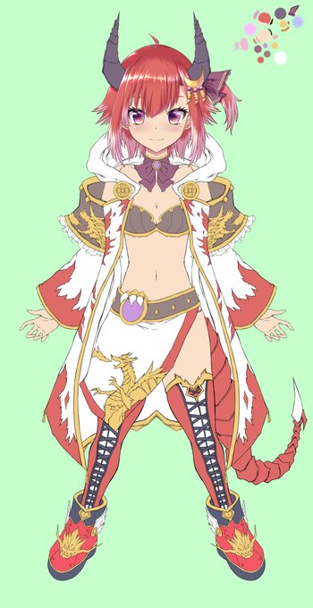 ここからが地獄だぞ6日目
どこ変わったの?って思うかもしれませんが、細かいパーツや影のパーツを作ってます・・・
髪の毛だと、前髪で5個、右のちょっと大きな髪パーツ、後ろ髪、後ろ髪のサイド、サイドテールの9個のパーツで前回の倍くらいに増えました。
前髪の影も5個それぞれ別けてます。 