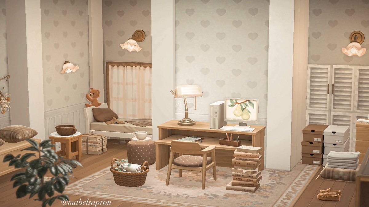 mabelsapron's tweet photo. bedroom with a study🤎

#AnimalCrossingNewHorizons #ACNH #AnimalCrossing #ACNHDesigns https://t.co/c65YKvFKgC