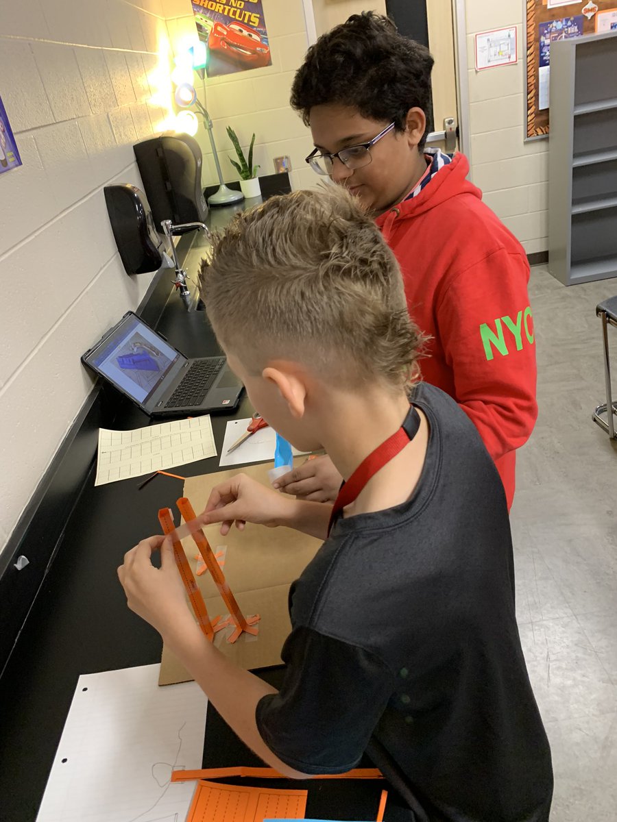 Texas_Aggie_00's tweet photo. My β€οΈ is so happy @salyardsms! 6th graders are engaged and excited making #PaperRollerCoasters π’ 3 days before the holidays! #WeAreSalyards π― #CFISDspirit @CFISDScience #PotentialEnergy #KineticEnergy https://t.co/AypVJZ7Ft1