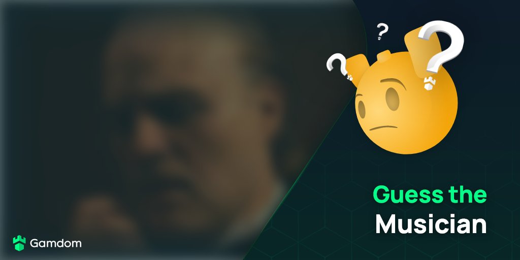 #Giveaway $250

Guess the Musician and win $25!! 🤑🤑

We will randomly select 10 correct answers and award $25 to each account!

Rules: 👇👇👇

1️⃣ Only ONE guess per person
2️⃣ Must Like, Follow &amp; Retweet 
3️⃣ Ends in 4h (22:00 CET)

Gamdom.com