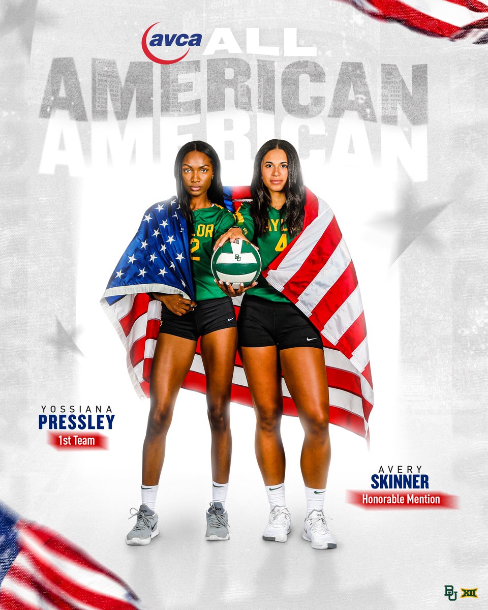 BaylorVBall's tweet photo. AVCA ALL-AMERICANS🇺🇸‼️

📰https://t.co/Hj7ESrgi0M

#SicEm🐻🏐 https://t.co/4S49YrHqBc