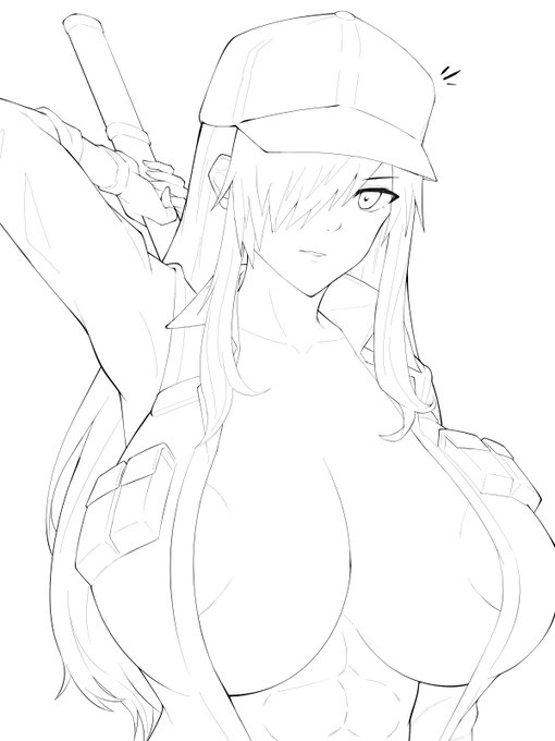 WIP
Gペンを変えるなどした 