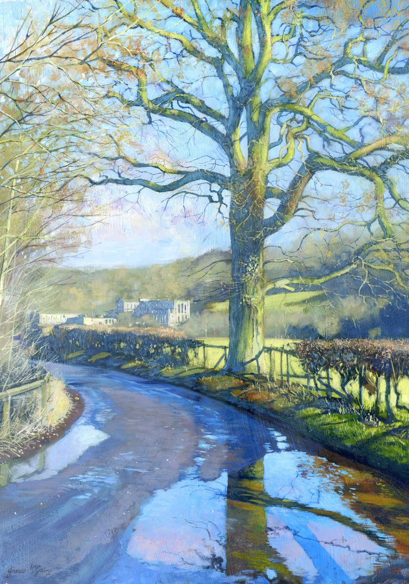 JamesMcgairyart's tweet photo. 'Rievaulx Oak'  #Painting Signed Limited Edition giclée print on sale at https://t.co/CnWJI8HG8B   #originalart #landscapepainting  #acrylicpainting  #NorthYorkMoors #Yorkshire https://t.co/LOyafWmATa