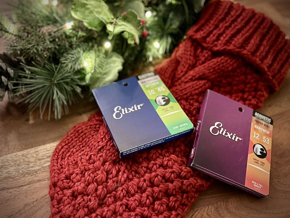 ElixirStrings's tweet photo. The gift of music...perfect for any stocking!

#elixirstrings #elixirtheoriginal #longestlastingtone #guitarplayer #guitarplayers #bassplayer #bassplayers #bassstrings #guitarstrings #guitargear https://t.co/f4iQZyOc4c