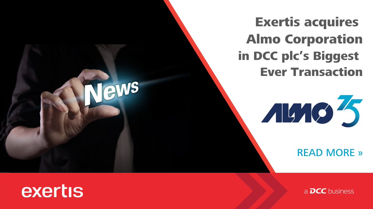 Exertis Acquires <a href="/AlmoCorp/">Almo Corporation</a> in DCC plc’s Biggest Ever Transaction. READ PRESS RELEASE exertisusa.com/exertis-acquir…

#exertisproav #exertisna <a href="/AlmoProAV/">Almo Pro AV</a> <a href="/dccplc/">DCC plc</a> <a href="/ExertisUnlimit/">Exertis</a>