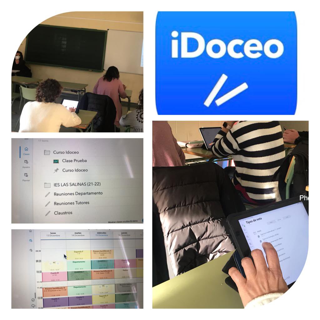 cfievalladolid's tweet photo. Aprendizaje entre iguales #formacionCyL #innovacyl 

👨🏻‍🏫 👩🏻‍💻de IES Las Salinas @REVERsalinas aprenden a utilizar  @idoceo_es con la ayuda de @mayte_profebyg

Herramientas ⚒️ 🧰 para la gestión del aula

horario, clases,notas, rúbricas,cálculos, tutorías, competencias y ➕ https://t.co/evLQLJw4bW