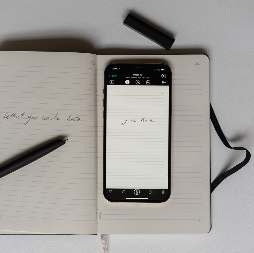 moleskine's tweet image. Experience the magic of seeing every handwritten page appear instantly on screen. Gift the Smart Writing Set this holiday season.

ow.ly/63yf50Ham4O

#Moleskine #SmartWritingSet