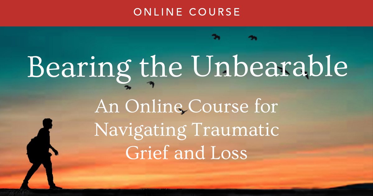 For anyone struggling with grief: find compassionate support in this course taught by Dr. Joanne Cacciatore, who was featured in the Oprah/Prince Harry documentary THE ME YOU CAN'T SEE. Enroll now & learn at your own pace: wisdomexperience.org/bearing-the-un…