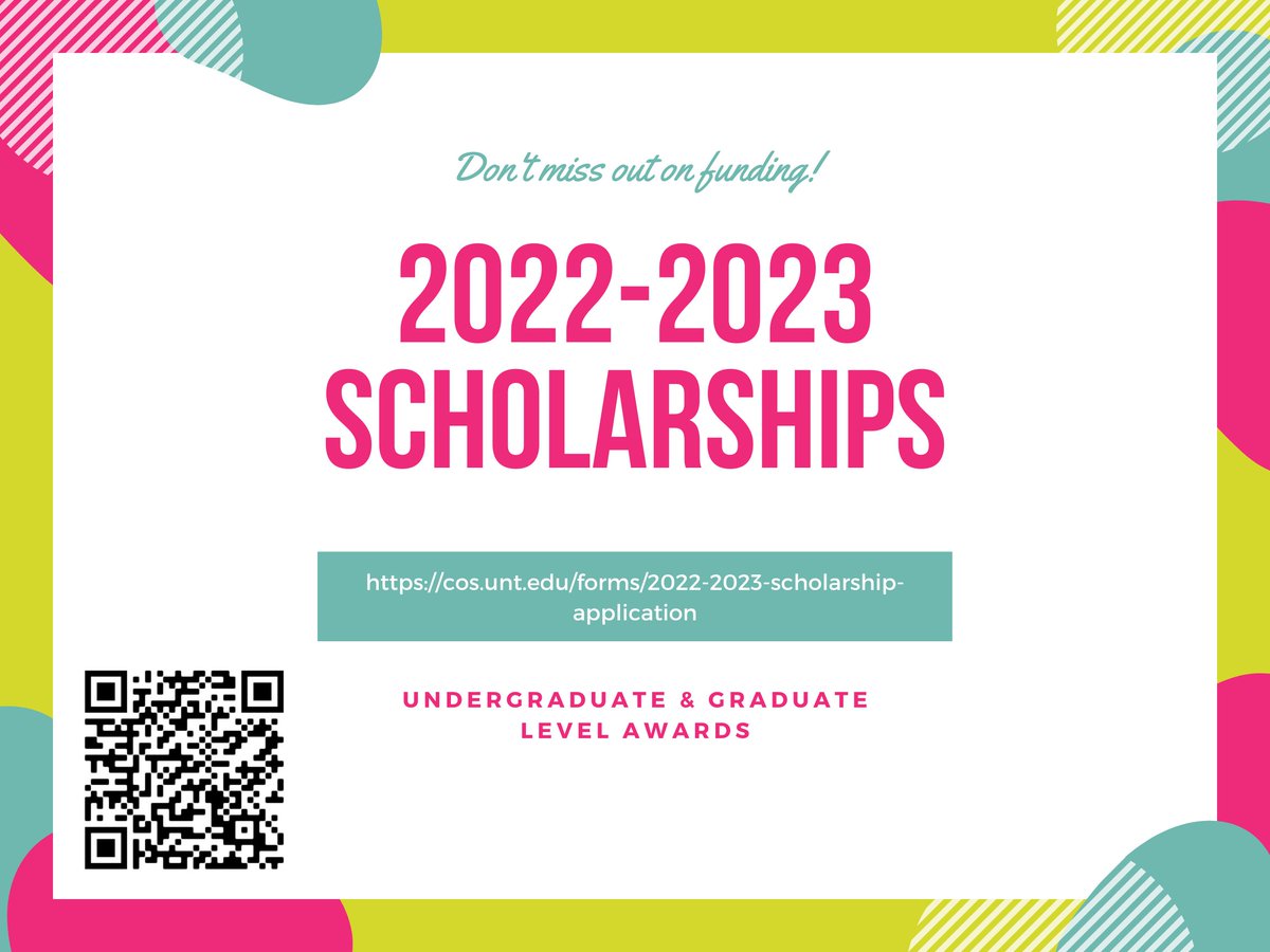 UNTChemistry's tweet photo. Now is the perfect time to apply for scholarships! So far only ONE chemistry student has applied and you knowwww we have more awards than that!
#untchemistry #untcos #untscholarships https://t.co/FiDbdo2sVr