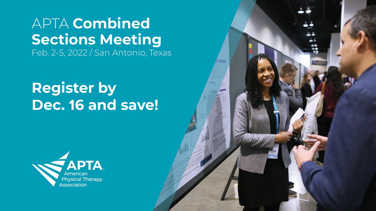 If you register for #APTACSM by midnight ET tomorrow, Dec. 16, you’ll not only receive the advance rate but you'll also be entered to one of 10 $100 Visa gift cards, courtesy of HPSO. 

apta.org/csm/registrati…
