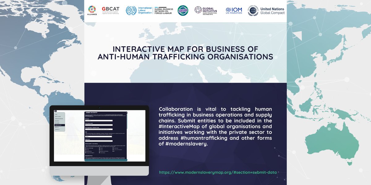 RESPECT_int's tweet image. Do you know of any organisations &amp;amp; initiatives working with #businesses to address #humantrafficking, &amp;amp; is not yet included in our #InteractiveMap?

If yes, pls help us submit the info👉🏽bit.ly/3s6JcvQ

We will start our biannual review &amp;amp; include new entities in Jan 22!🙏🏽