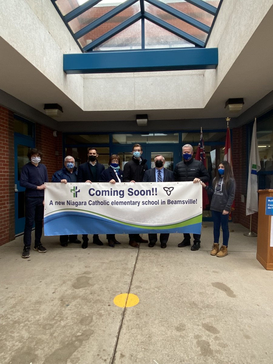 Today we welcomed an important investment in public education by <a href="/ONeducation/">Education Ontario</a> to support growth in our community. We look forward to the opening of a new <a href="/niagaracatholic/">Niagara Catholic DSB</a> elementary school in #LincolnON!