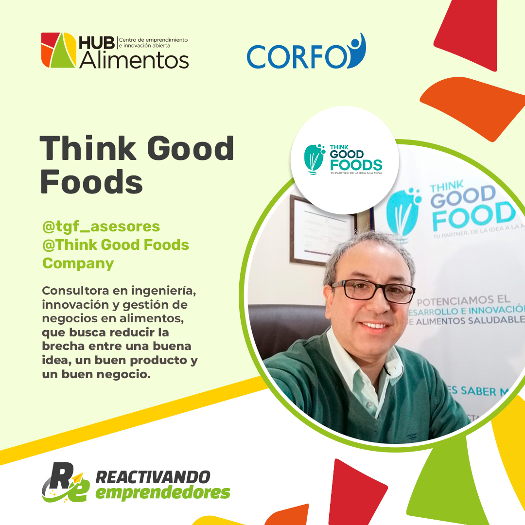 ¡Cesar Quezada ! de Think Good Foods Company con su consultora que llega a #ApoyandoEmprendedores
 
ingresa a 👉hubalimentos.cl/comunidad-de-e… 📲 #ApoyandoEmprendedores para conocer sus productos para estas fechas especiales.
 
👩‍🍳15 emprendedores
🚀 4 regiones
🛰️Organiza Hub Alimentos